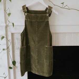 Green Overall Dress